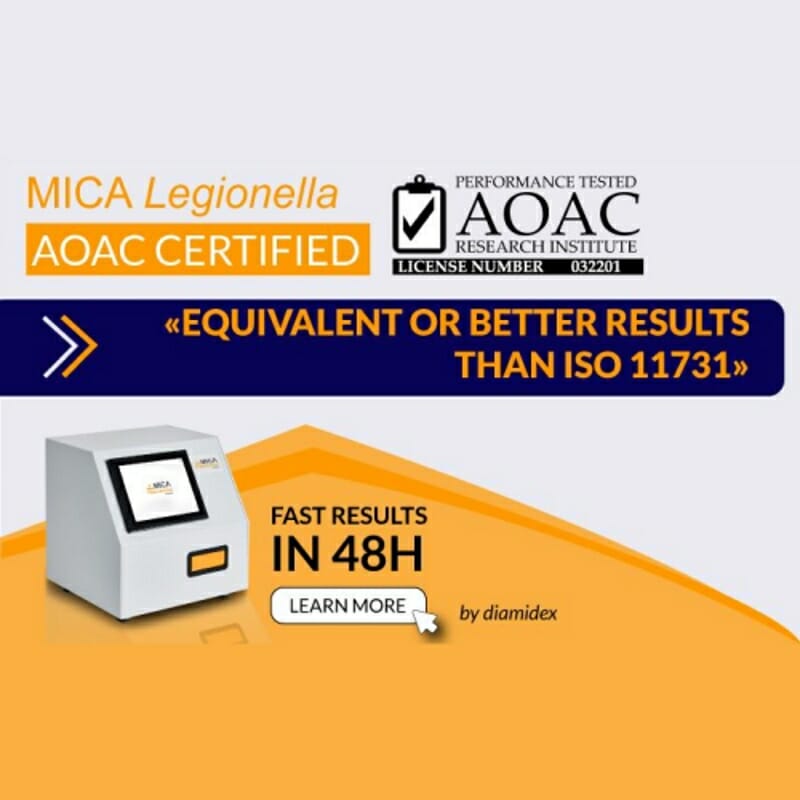 Diamidex MICA Legionella AOAC Certified Test